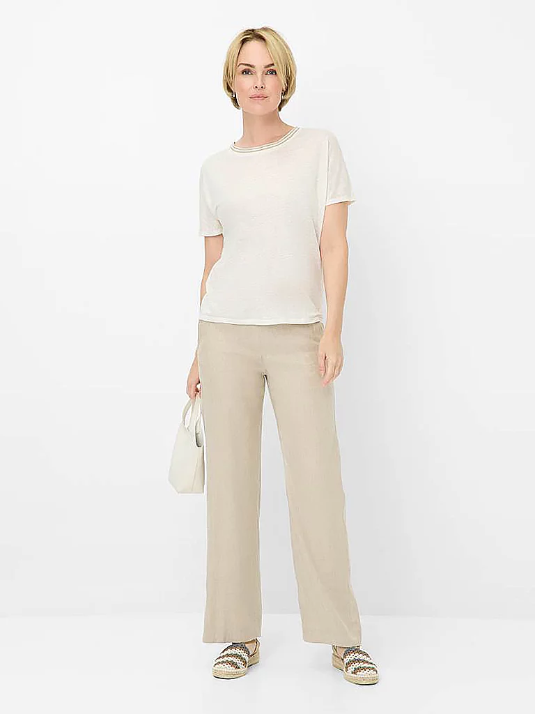 Raphaela by Brax Wide Leg Jeans Beige 36 2